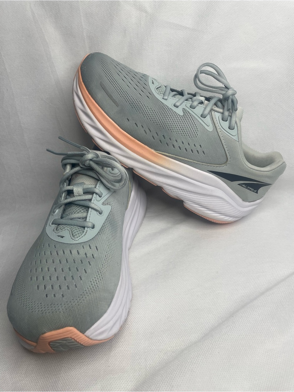 Altra Women's Light Blue and Peach Athletic Running Shoes